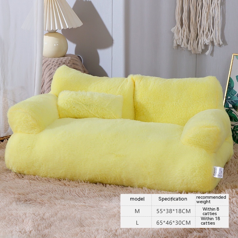 Luxury Cat Bed Sofa Winter Warm Cat & Dogs Comfortable Plush Puppy Bed Pet Supplies - Image 7