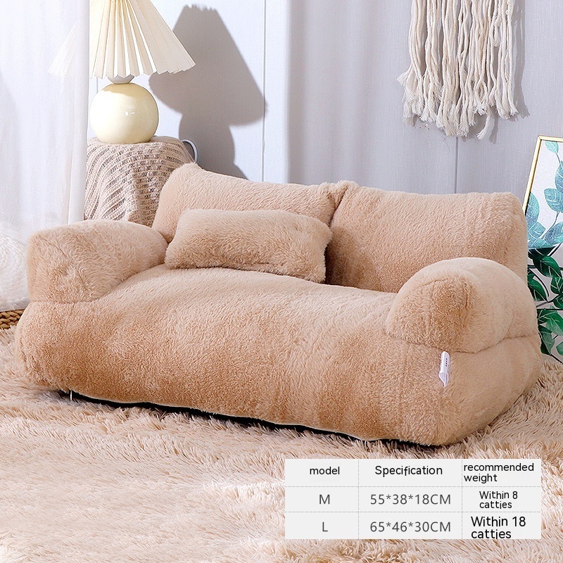 Luxury Cat Bed Sofa Winter Warm Cat & Dogs Comfortable Plush Puppy Bed Pet Supplies - Image 3