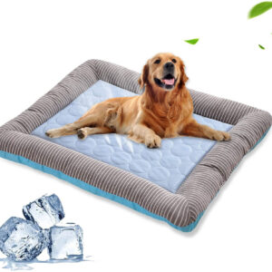 Pet Cooling Ice Silk Soft For Summer Sleeping Bed