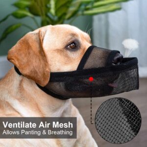 Breathable Mesh Dog Muzzle – Anti-Bite, Eating & Barking Protection