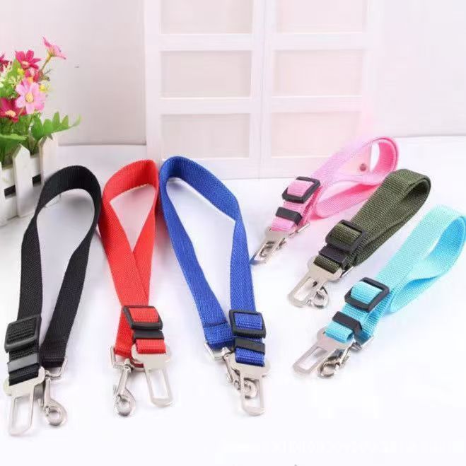 Pet Supplies Dog Car Dog Seat Belt Harness Leash Dog Collar Adjustable Seatbelt Leash For Small Medium Dog Traveling Accessories - Image 2