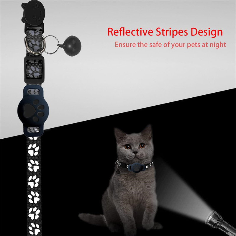 Creative Cartoon Printed Pet Cat Locator Collar - Image 7