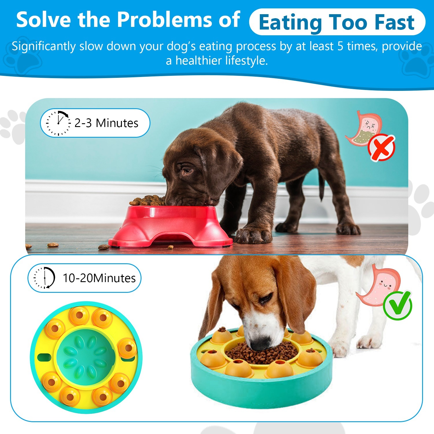 Dog Treat Dispensing Toy For IQ Training Mental Enrichment For Small Medium Large Dog Cat - Image 9