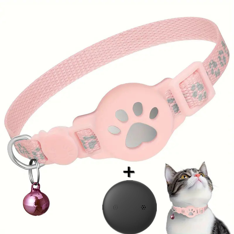Creative Cartoon Printed Pet Cat Locator Collar - Image 2