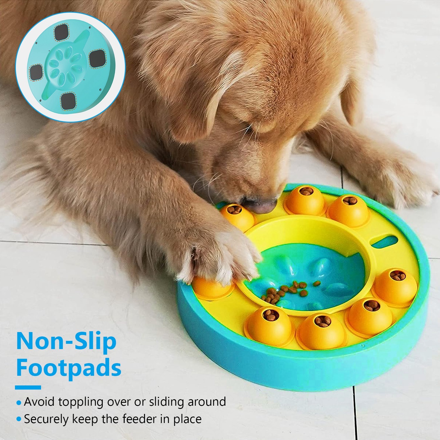 Dog Treat Dispensing Toy For IQ Training Mental Enrichment For Small Medium Large Dog Cat - Image 3
