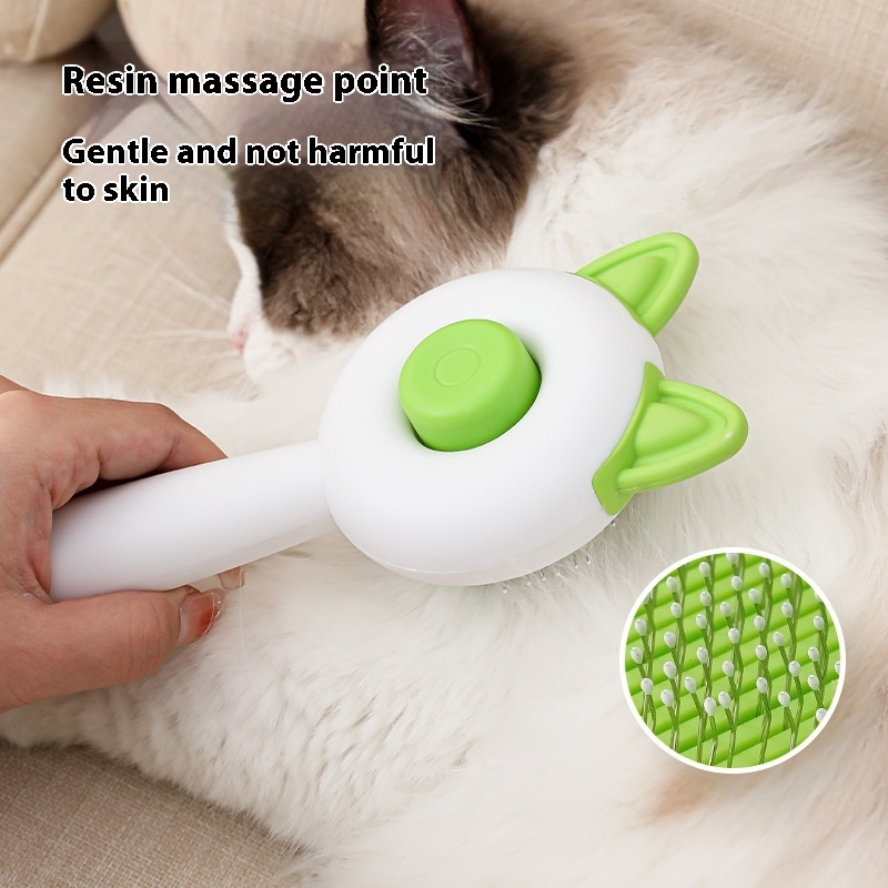Pet Comb Self Cleaning Brush For Dogs Cats Grooming Tools Pets Dematting Comb - Image 3