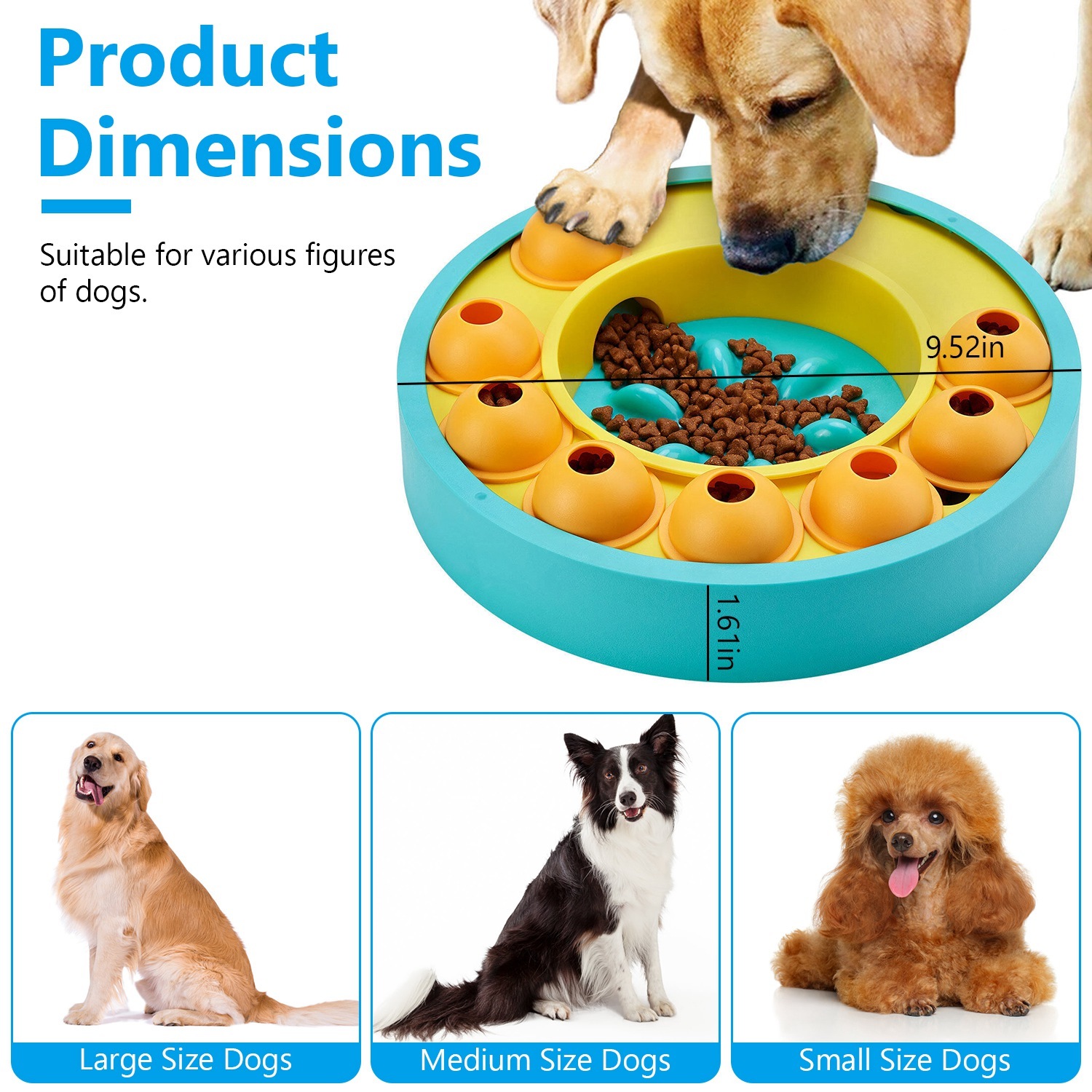 Dog Treat Dispensing Toy For IQ Training Mental Enrichment For Small Medium Large Dog Cat - Image 10